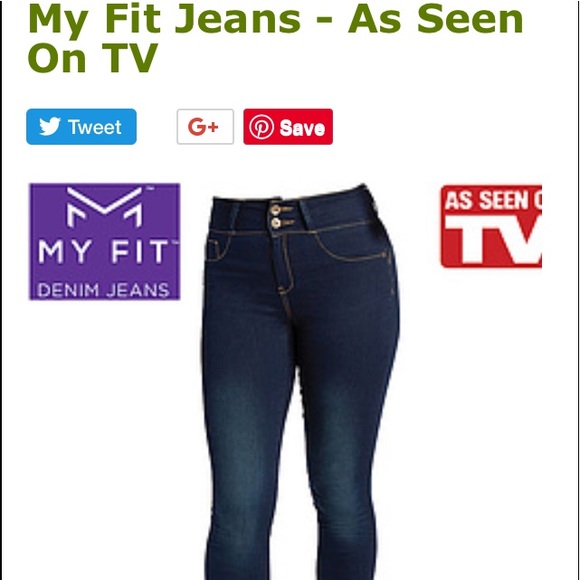 My Fit Denim Jeans size 14-20 As Seen On TV NWT - Picture 2 of 8